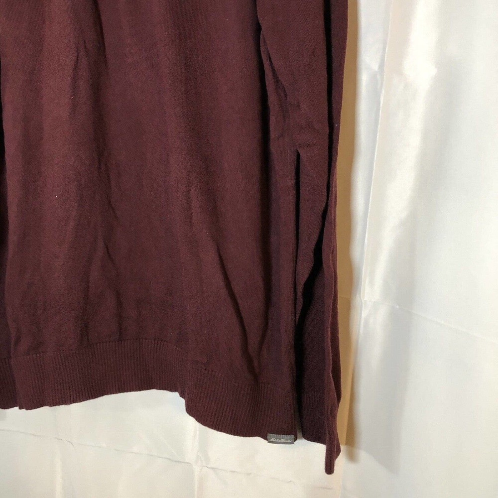 Eddie Bauer Sweater Collared Pullover Maroon Ligh… - image 3
